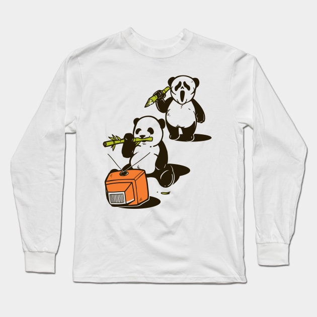 Killer Panda Long Sleeve T-Shirt by ANTICLOTHESdotCOM